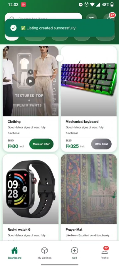 The Solution — eBootSale — Cross-Platform Mobile Marketplace
